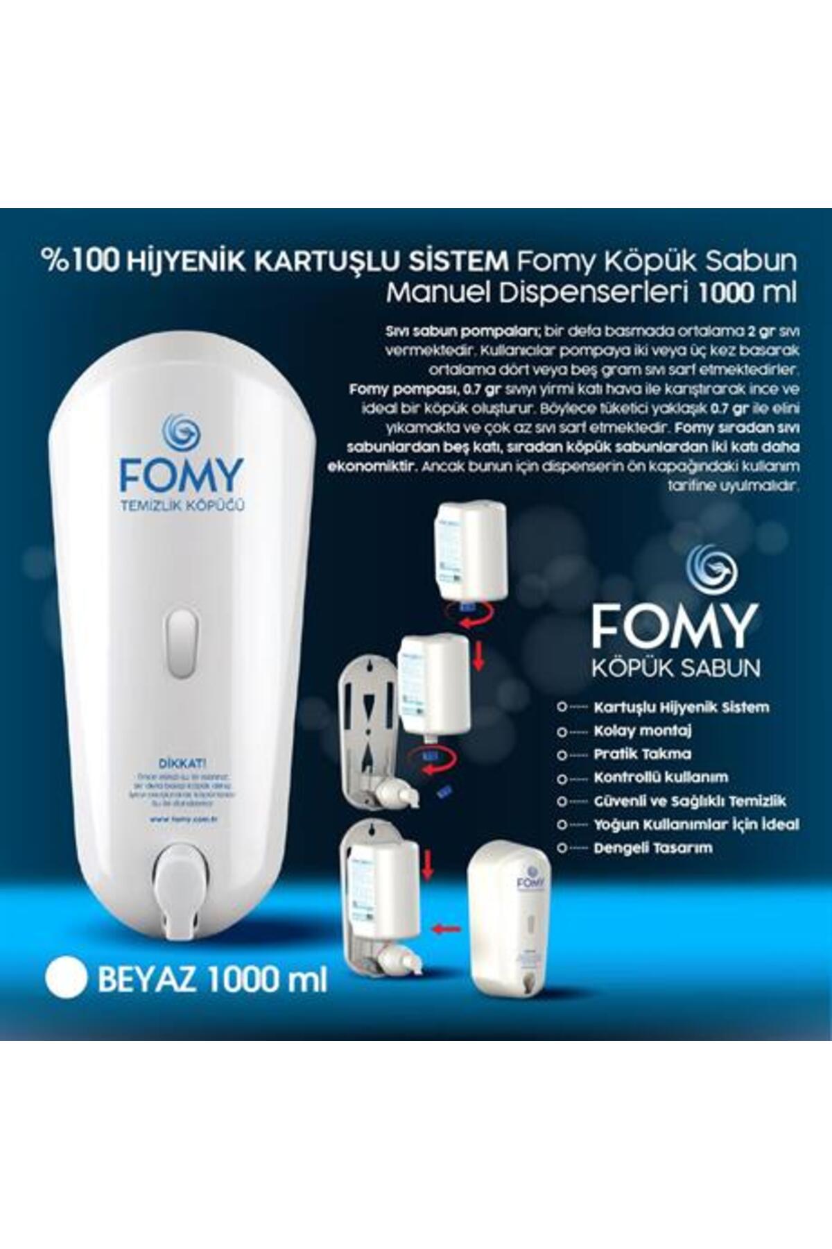 Köpük Sabun Gagalı Beyaz Dispenser 1000 ml