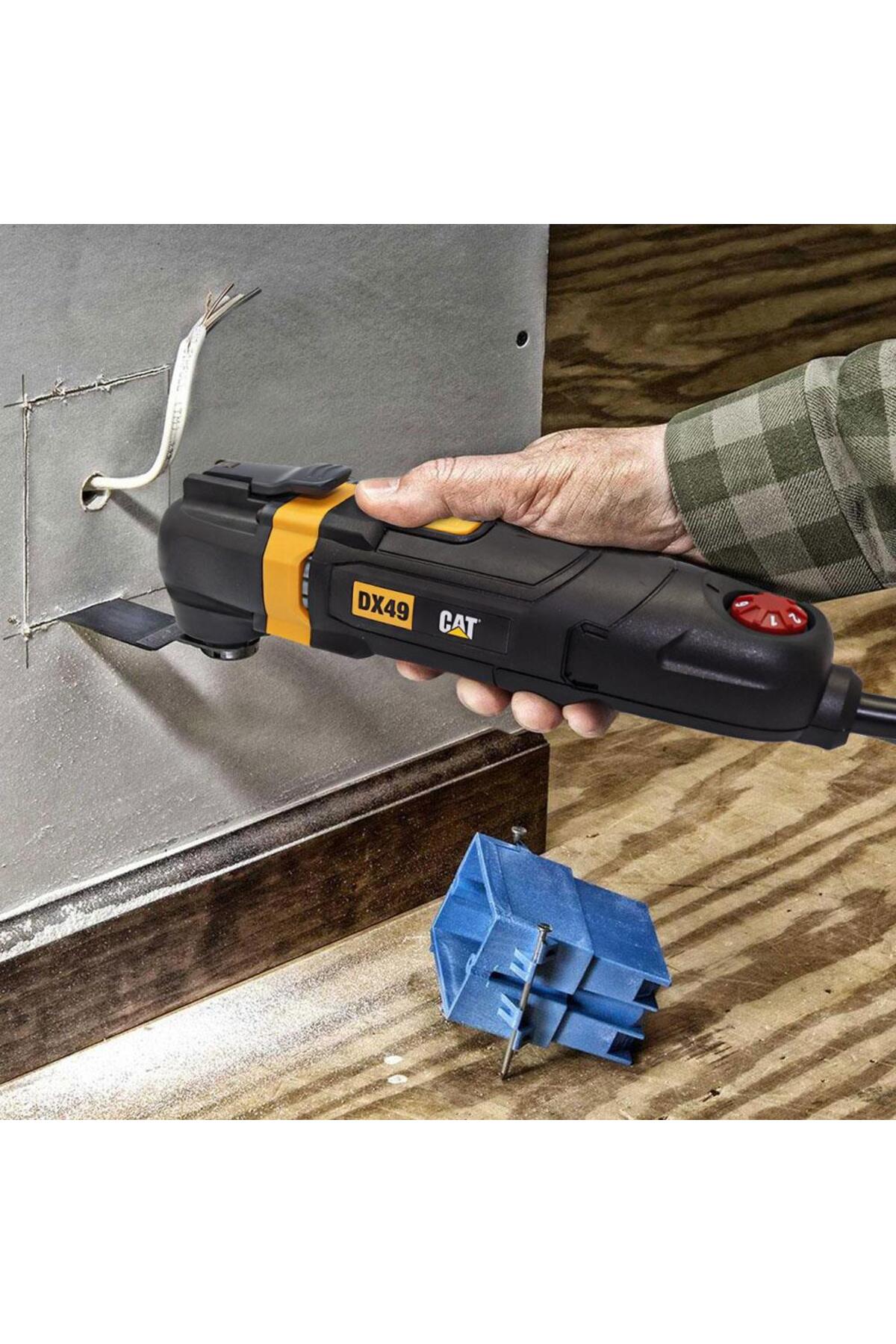 DX49.1 350Watt Profesyonel Çok Amaçlı Devir Ayarlı Kesme Raspalama ve Zımpara + 14 Adet Aksesuar