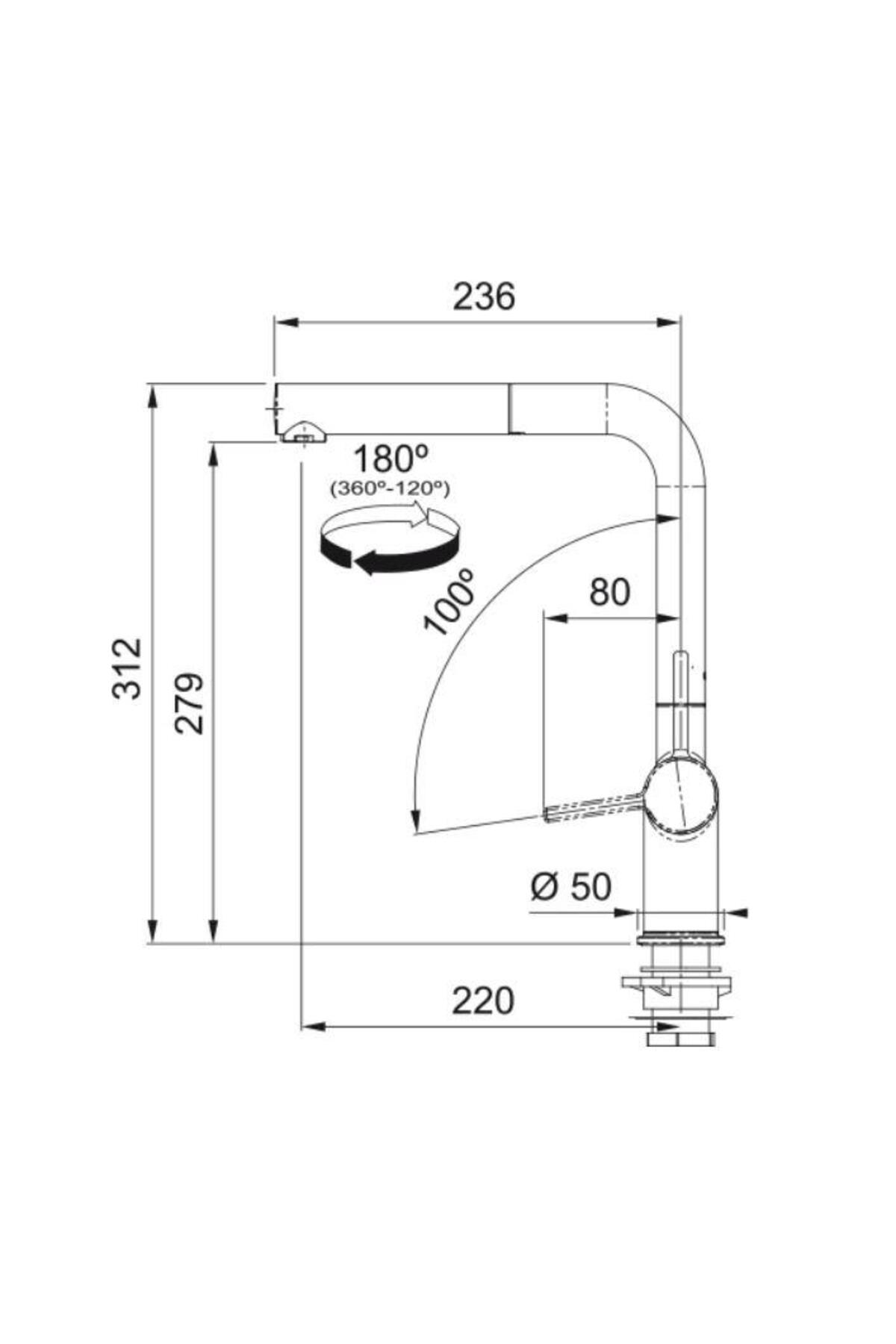Maris Mrg 210/110-72 Bianco Granit Eviye & Actıve Plus Doccia & Sabunluk Set Kampanya