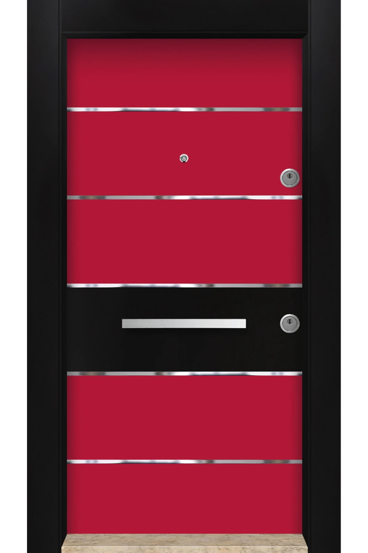 Dış Iklim Kapısı, Yağmura Güneşe Dayanıklı Çelik Kapı, Mn-6034 Sol