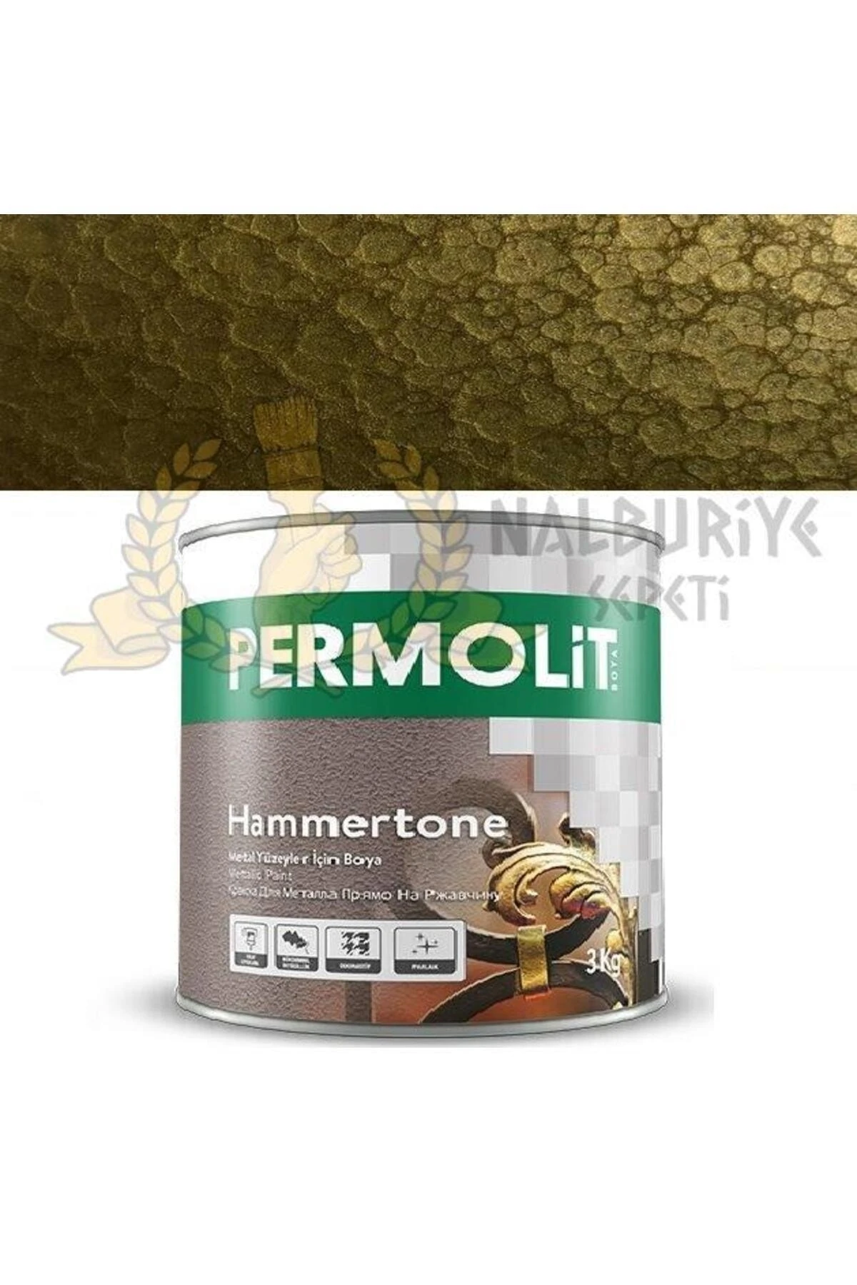 Hammerton Dekoratif Metal Boyası ALTIN 0.75 Lt.