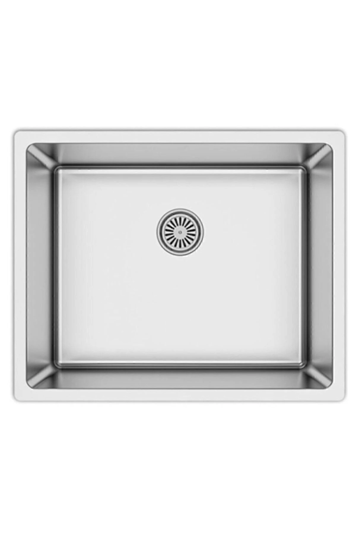 Drawn AS 359 Tek Gözlü Mutfak Eviyesi – 304 Paslanmaz Çelik, Tezgah Üstü