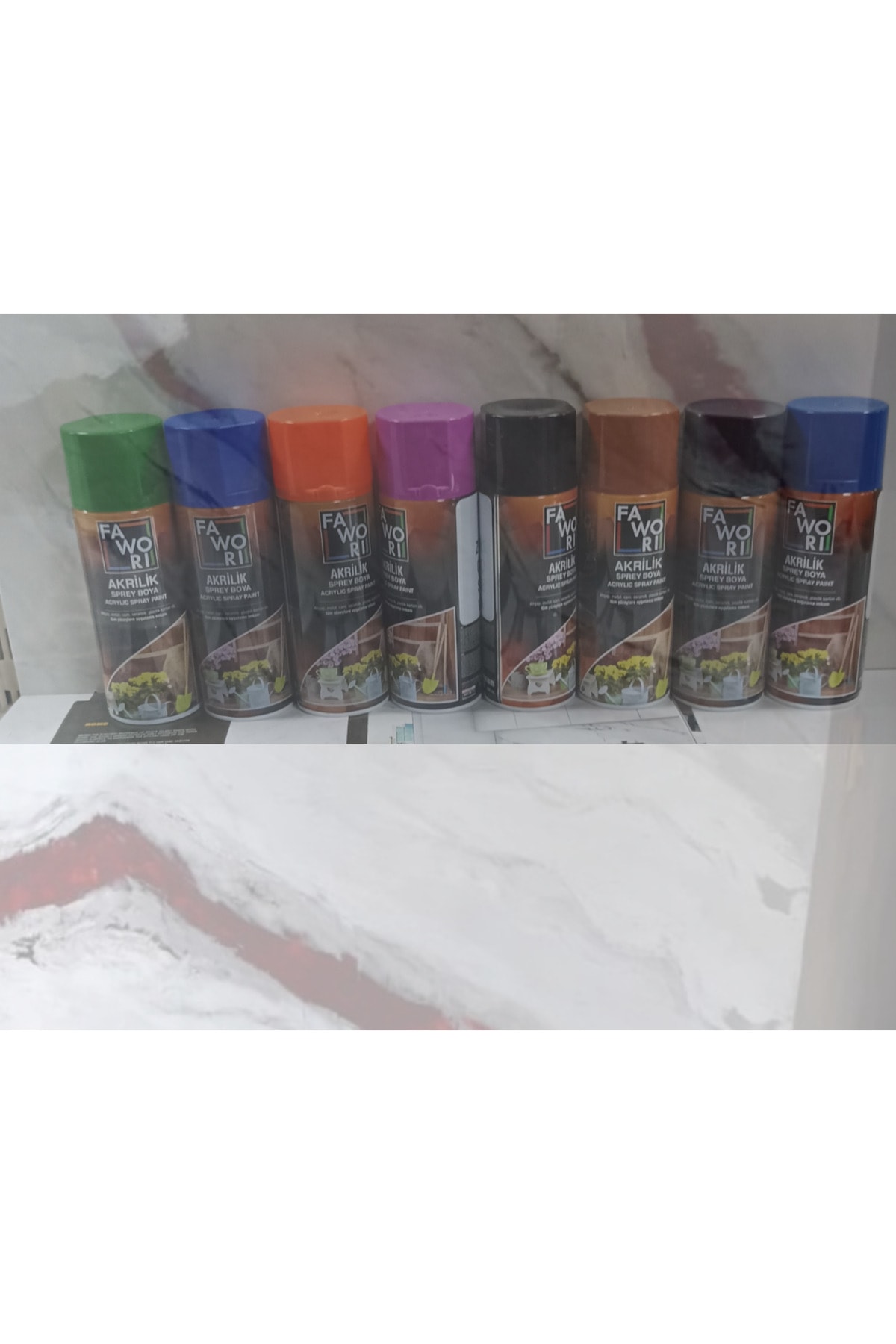 FAWORİ AKRİLİK SPREY BOYA 400 ML KROM SARI