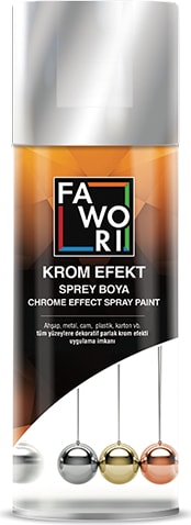 Krom Efekt Sprey Boya Gümüş