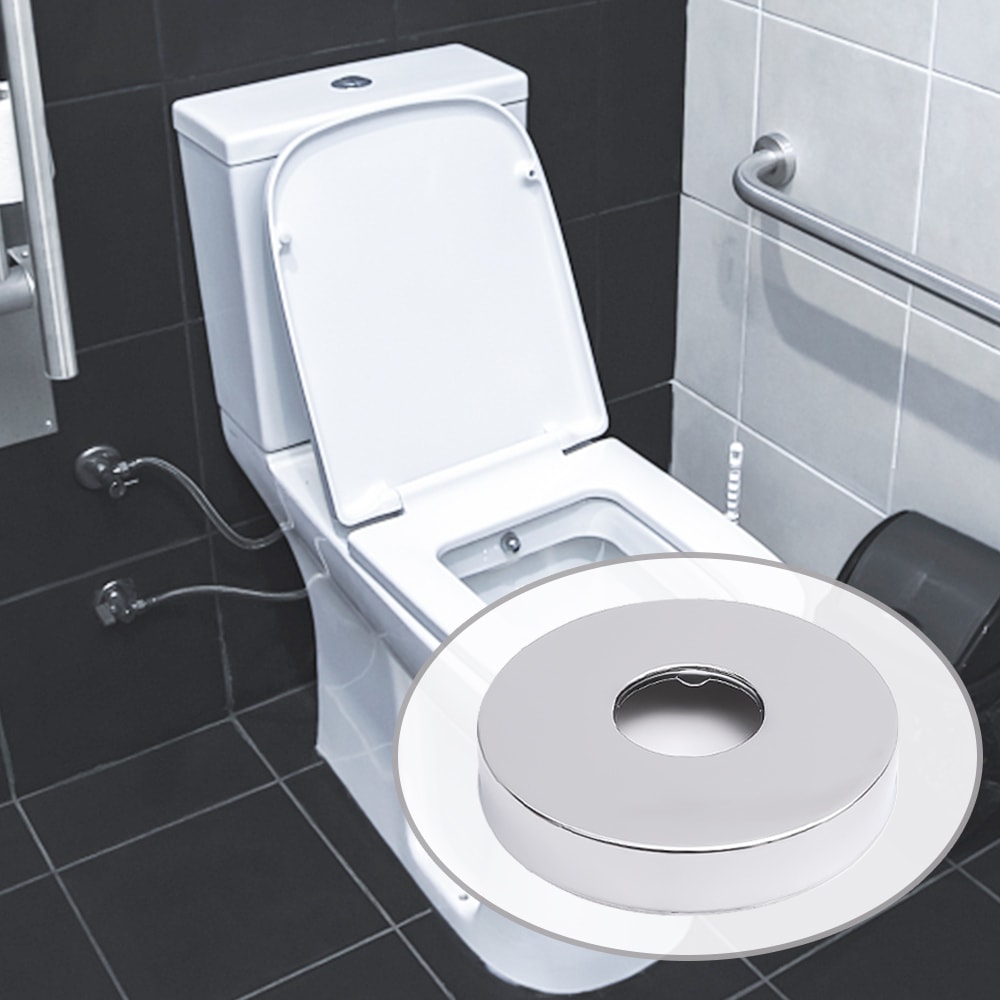 1/4 Adet Paslanmaz Çelik Banyo Musluk Dekoratif Kapak/kendinden Yapışkanlı Kapaklar/krom Kaplama Güzelleştirmek Su Borusu Duvar Deliği Banyo Dekor (Yurt Dışından)