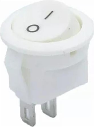 Mini Yuvarlak Işıksız On-Off Beyaz Anahtar IC-134E