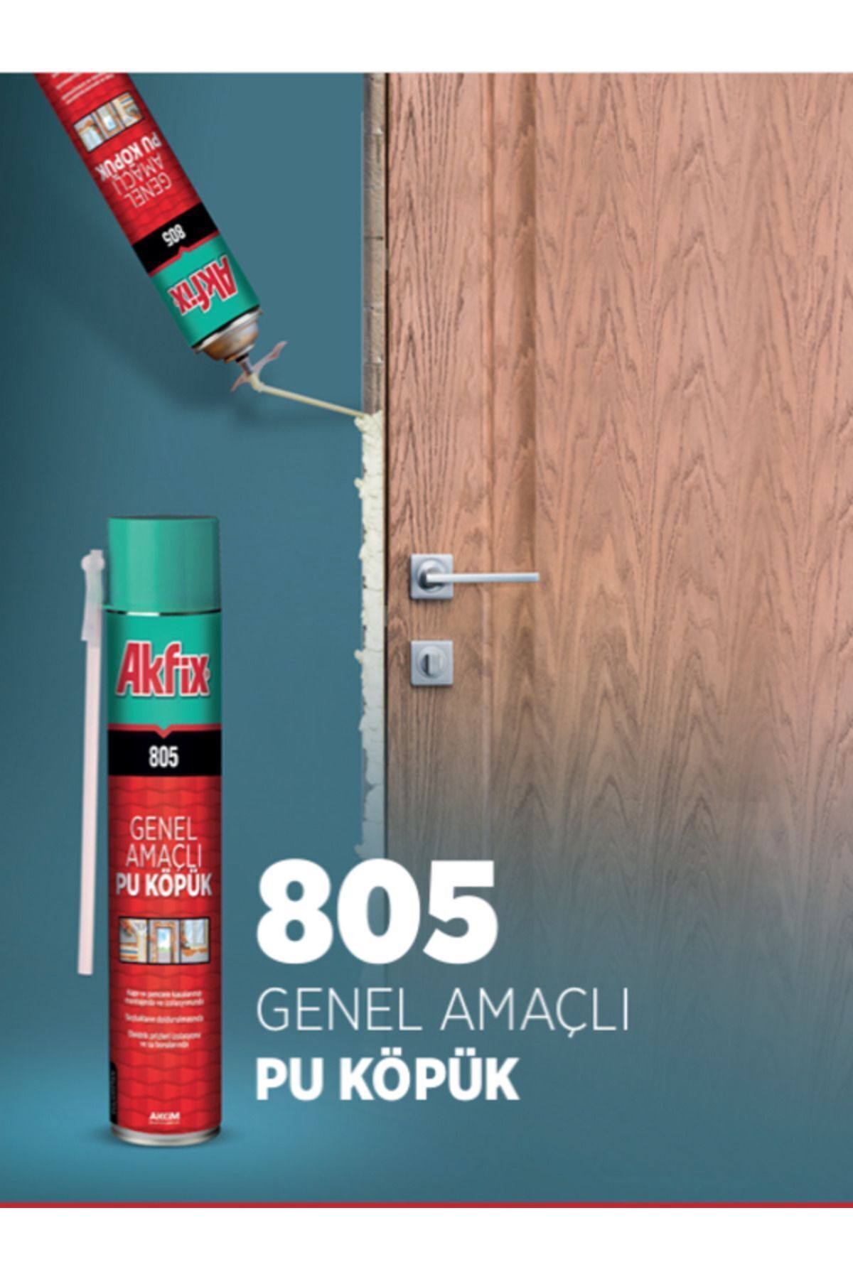 805 Genel Amaçlı Pu Köpük Pipetli Montaj Köpüğü 750ml 850gr