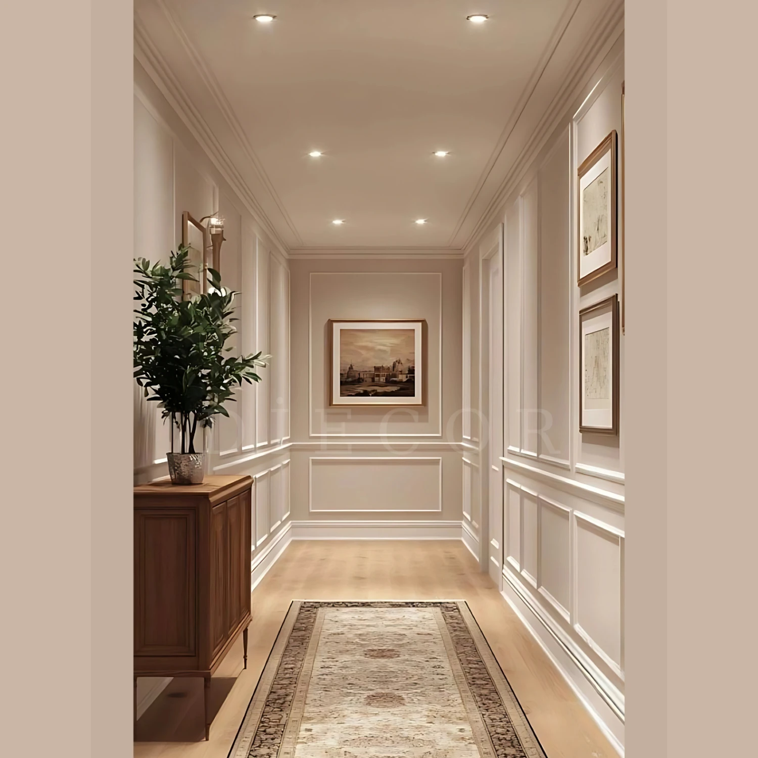 Dekoratif Boyanabilir 25 Adet 2,5 cm Polistren Duvar Çıtası