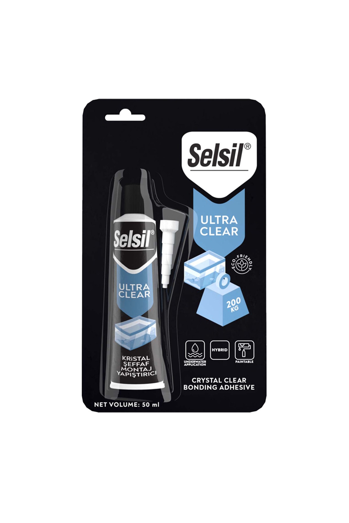🧴SELSİL-3987 KRİSTAL ŞEFFAF MONTAJ YAPIŞTIRICI TÜP