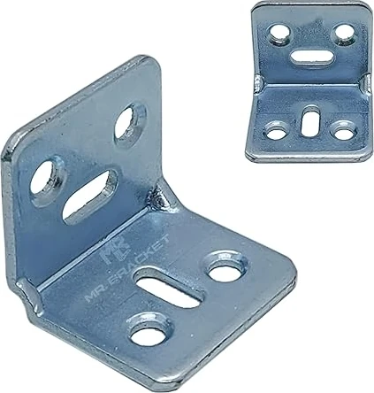 10 Ad. L Demir Gönye Köşebent 30X25X25MM - Mobilya Dolap Raf Masa Köşe Bağlantı Birleştirme Sabitleme Aparatı