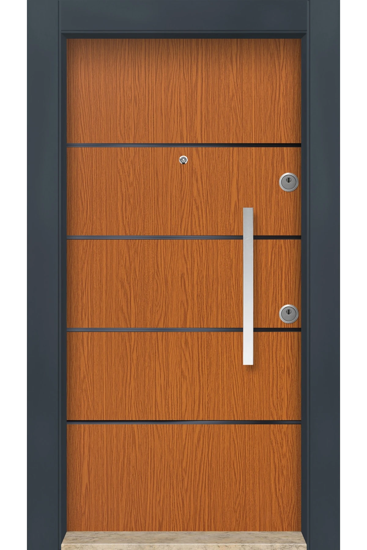 Dış Iklim Kapısı, Yağmura Güneşe Dayanıklı Çelik Kapı, Mn-6015 Sol