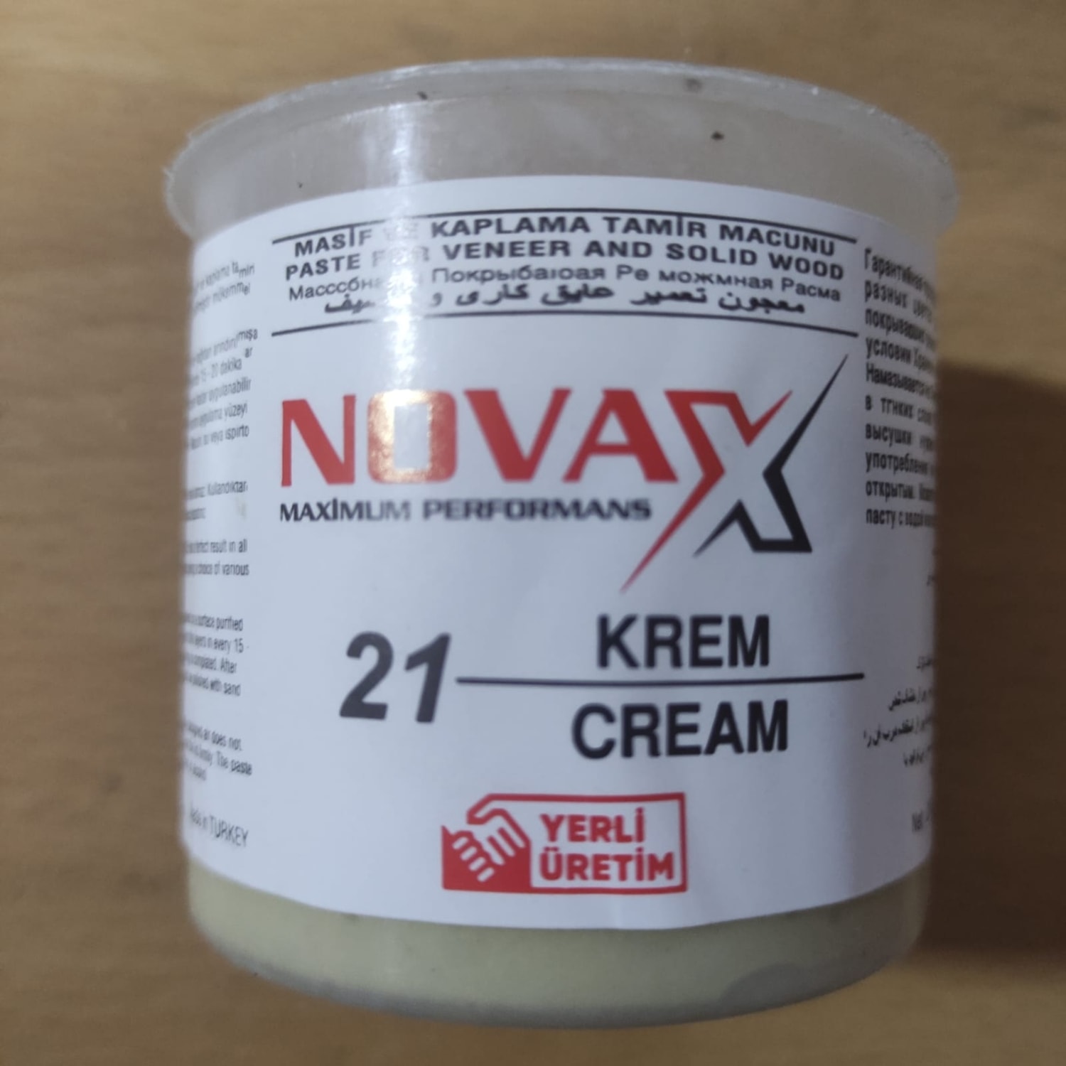 Krem Renk Cream Ahşap Tamir Macunu 200 Gram 1 Adet Yerli Üretim