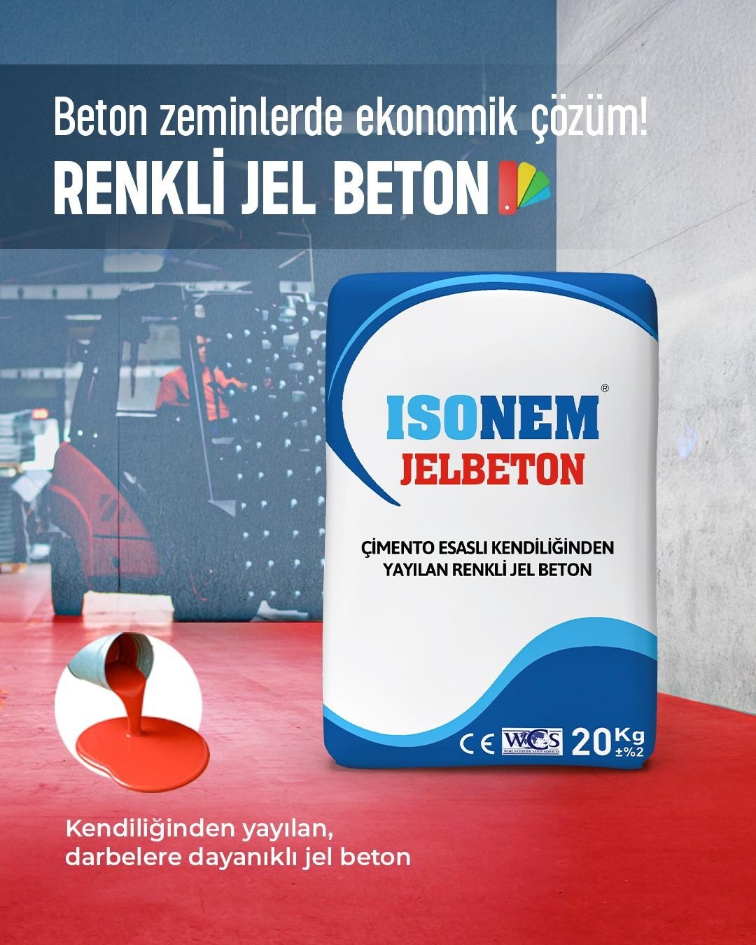 Jelbeton 20 Kğ Krmızı