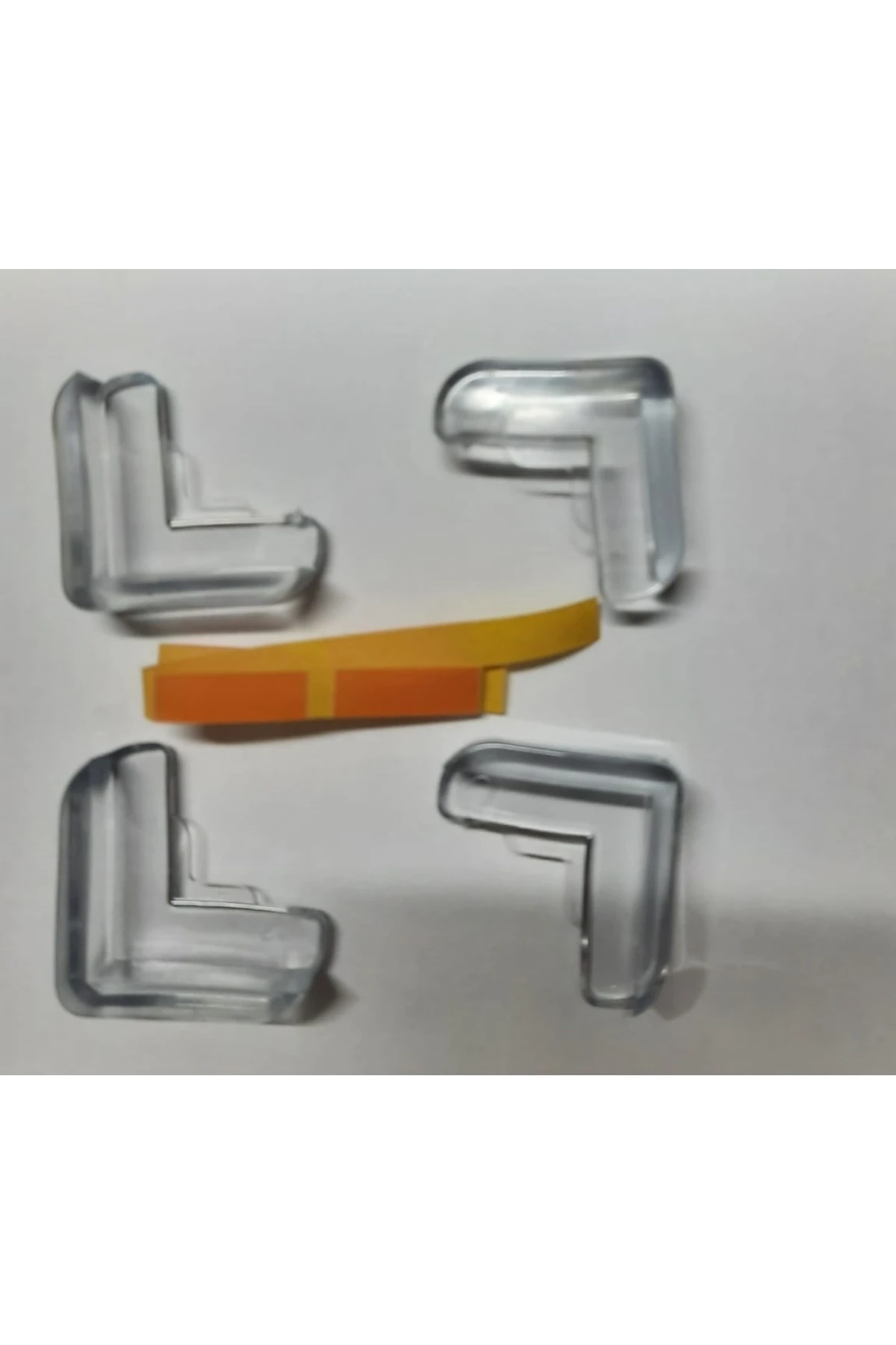 Masa Sehpa Köşe Koruyucu Silikon 12 Adet + Çocuk Koruma Priz Kapağı 4 Adet - 2li Set D1B6V1