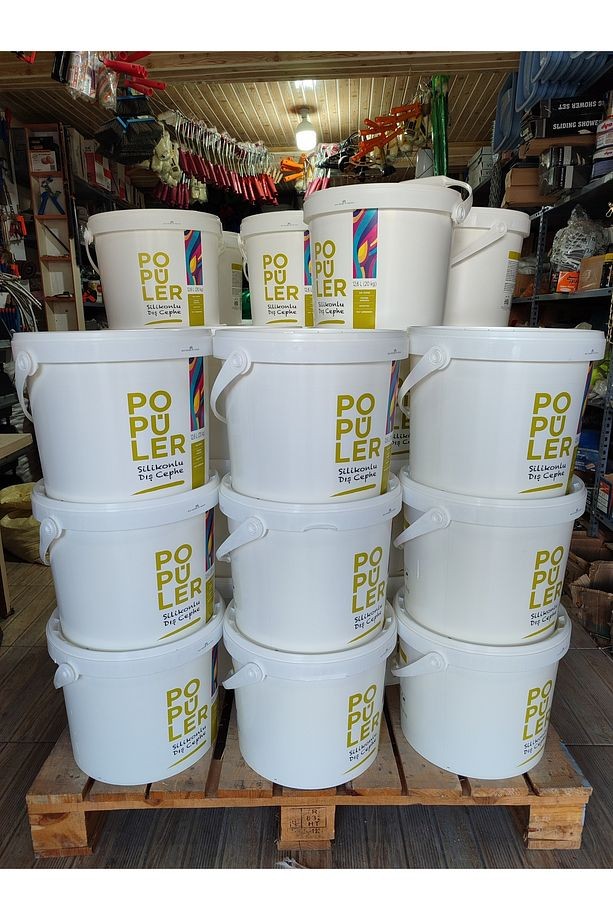 20 Kg Dış Cephe Beyaz Boya Silikonlu 1 Ci Kalite