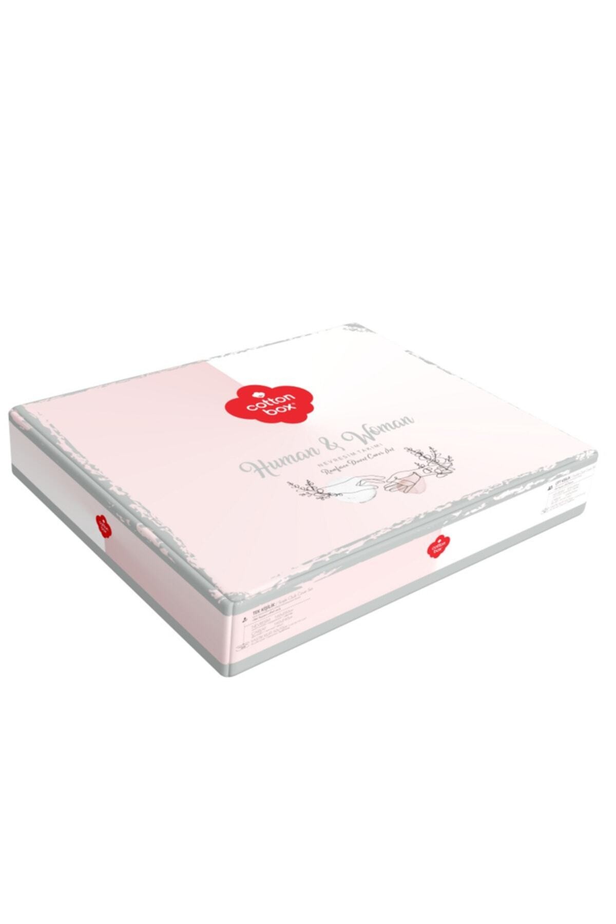 Line Art Ranfoce Çift Kişilik Nevresim Takımı Pretty Pembe
