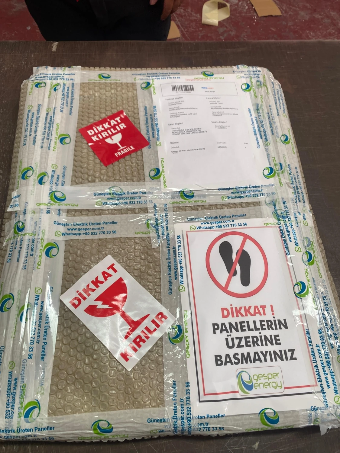 60 Watt Monokristal Güneş Paneli