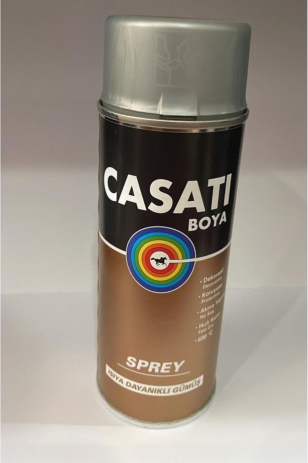 sprey boya ısıya dayanıklı gümüş boya 400 ml