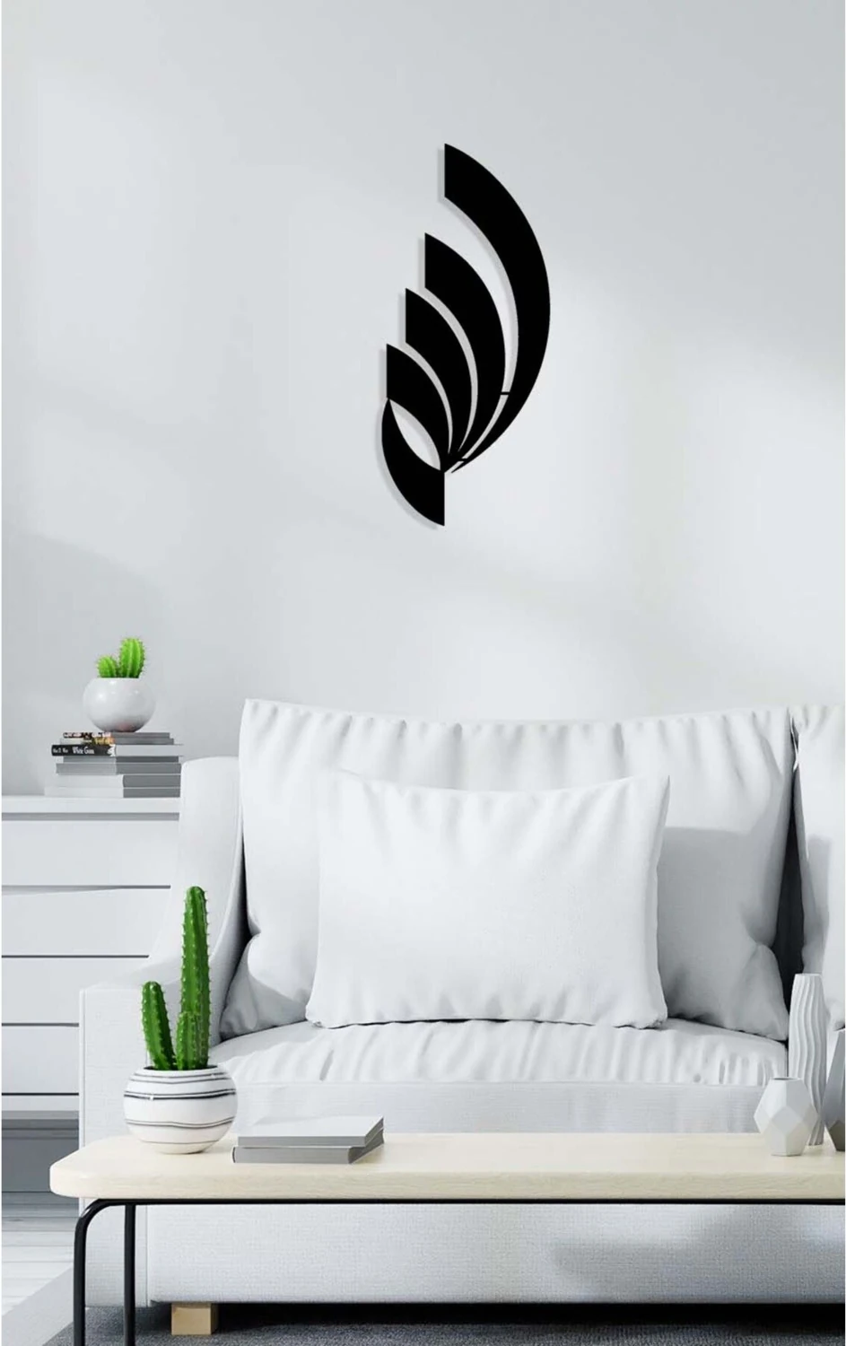 -Allah Islami Metal Tablo - Islami Ev Dekorasyonu - Dini Duvar Tabloları - 60 X 27 - Cm - Sıyah-Islm-102