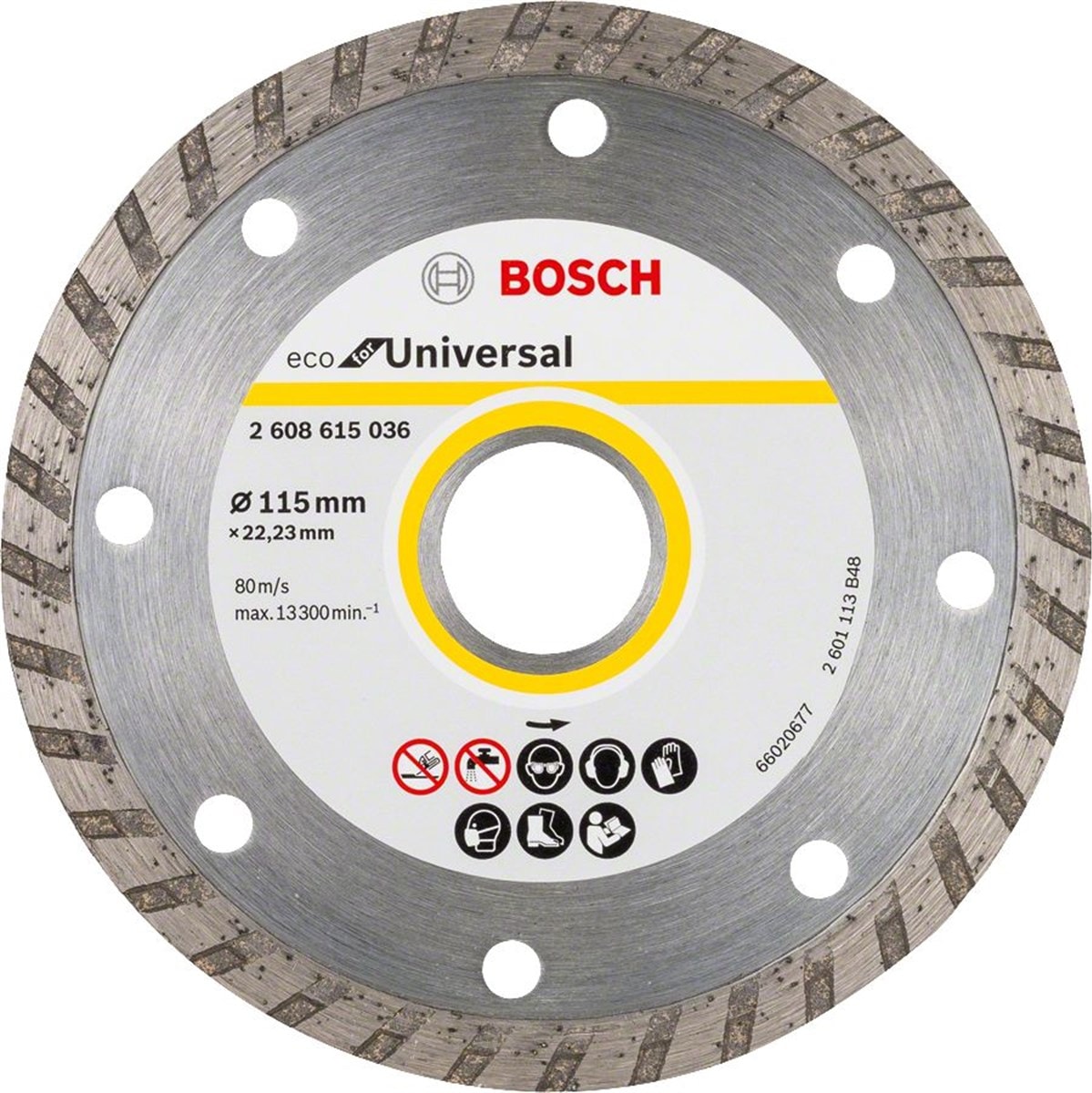 BOSCH Eco For Universal Elmas Kesme Diski 115mm 9+1 (10lu Paket)