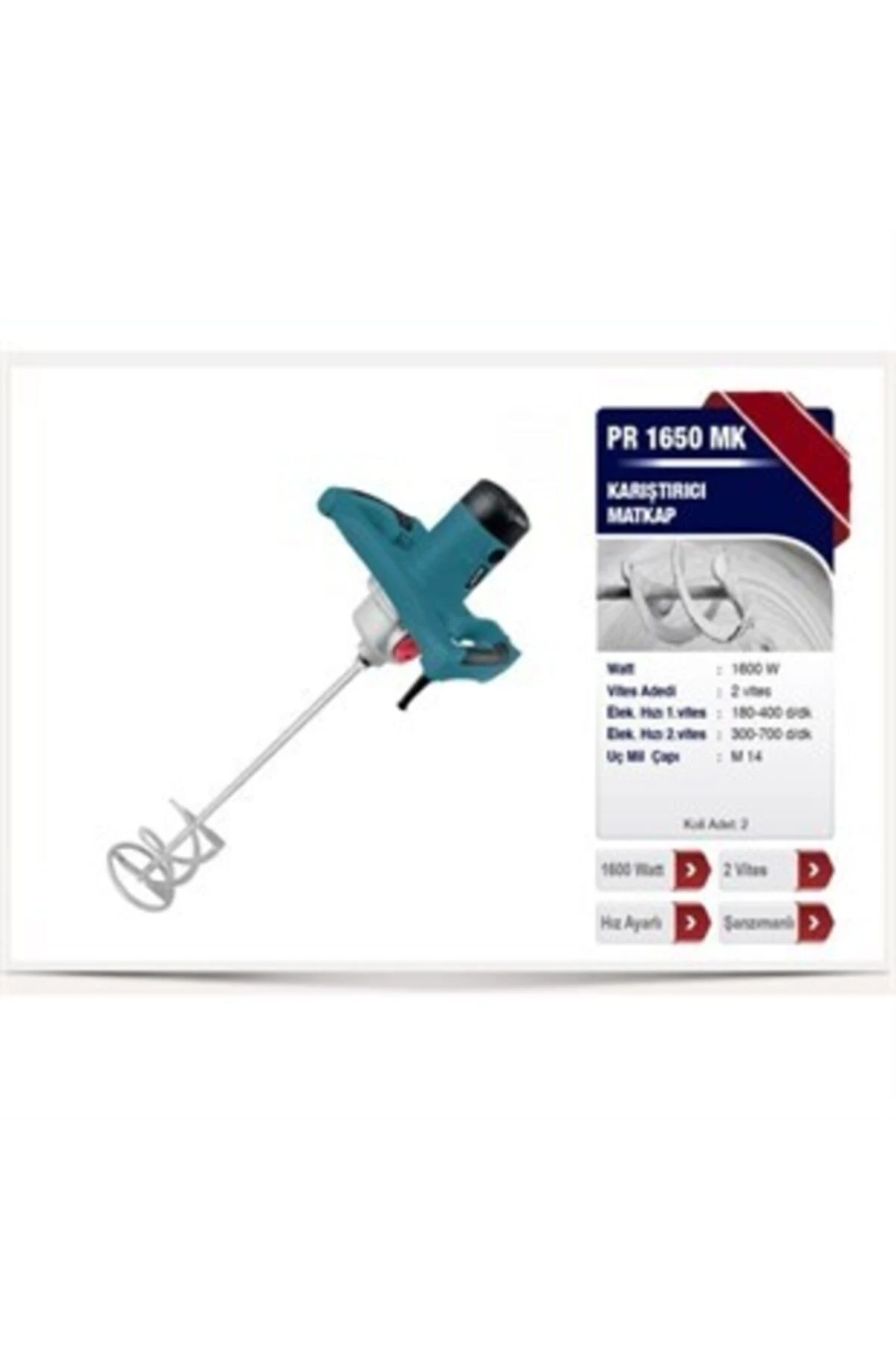 Karıştırıcı Matkap Pr 1650 Mk