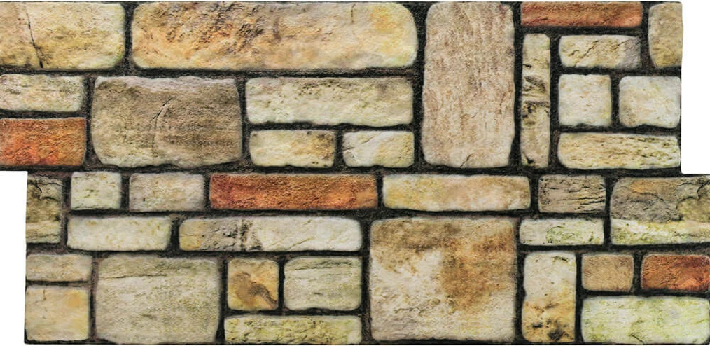 5 Adet (2,5m2) x Karma Taş Desenli 3 Boyutlu Renkli Strafor Köpük Duvar Kaplama Paneli (KR-310)