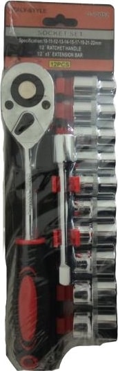 Italy Style Lokma Takımı Seti 12 Parça 1/2" Cırcır Uzatma Kolu