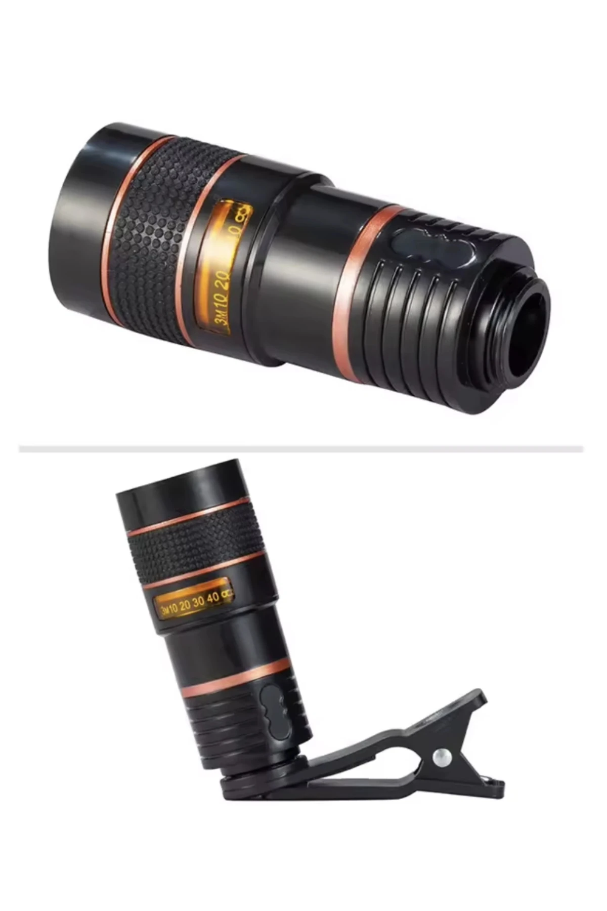2X Zoom Telefon Teleskop Lens – Evrensel Klipsli Yüksek Kalite Optik Cam Uzaktan Çekim