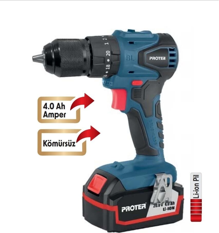 Pst 544 Bl Şarjlı Matkap 10 mm Kömürsüz Darbeli
