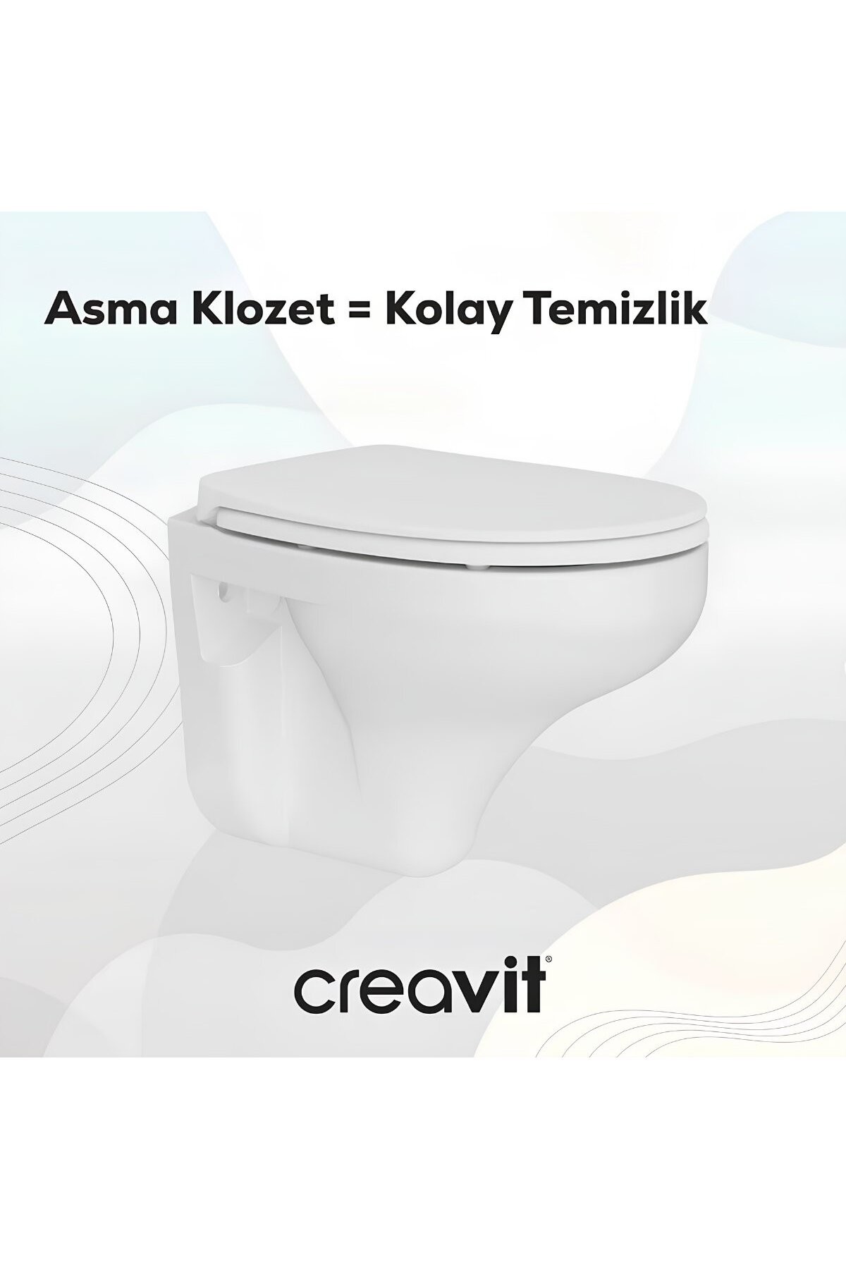 Perla Beyaz Kanallı Asma Klozet TP320, Perla Çınar Yavaş Kapak