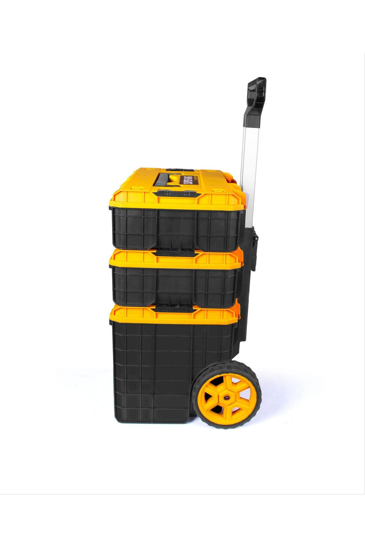 SÜPER BAG Tekreyonda S-S-L Master Case Tekerlekli Modül 3’lü Set