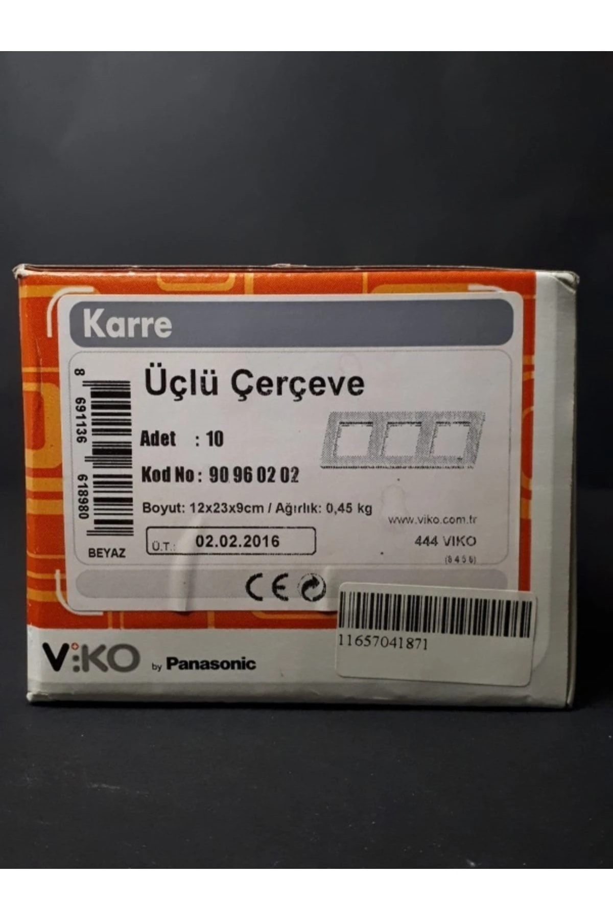 Viko Karre Beyaz 3Lü Çerçeve