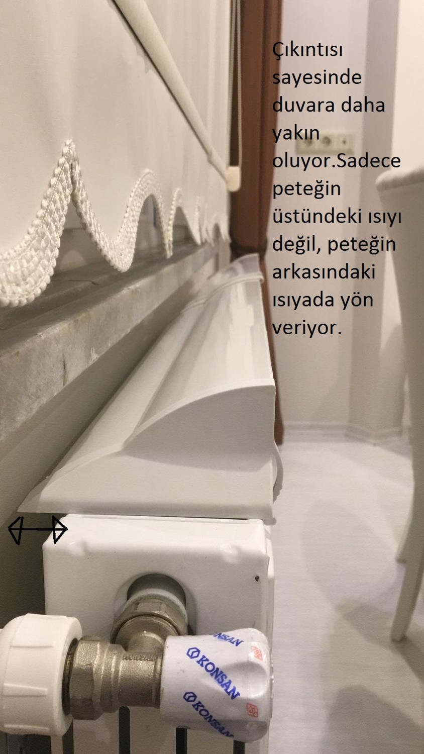 2 Adet  Petek Üstü Isı Yönlendirici Ayarlanabilir Ölçü 75-140 cm Arası Peteğe Uygun Isıfan