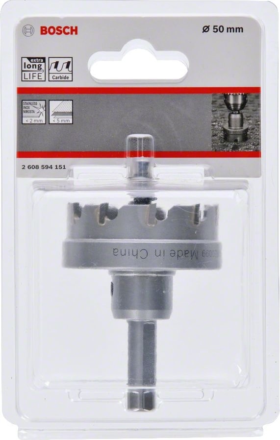 BOSCH - Endurance Serisi Ağır Metaller Için Tct Delik Açma Testeresi (Panç) 50 mm