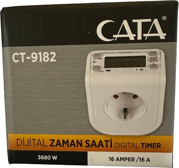 CT-9182 3680W 16 Amper Dijital Zaman Saati (8 Adet)