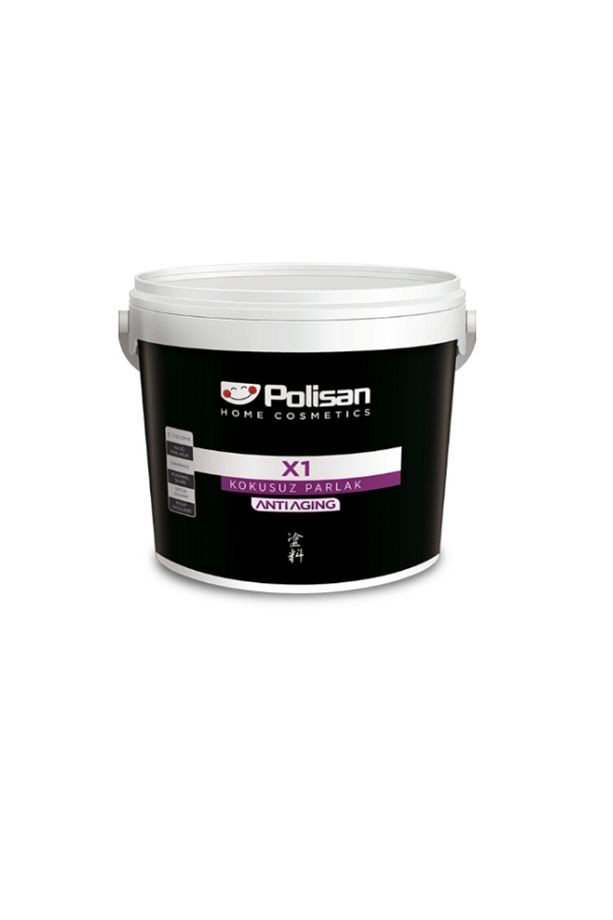 Siyah Renk  X1 Su Bazlı Kokusuz Parlak Ahşap Ve Metal Boyası 2.5L