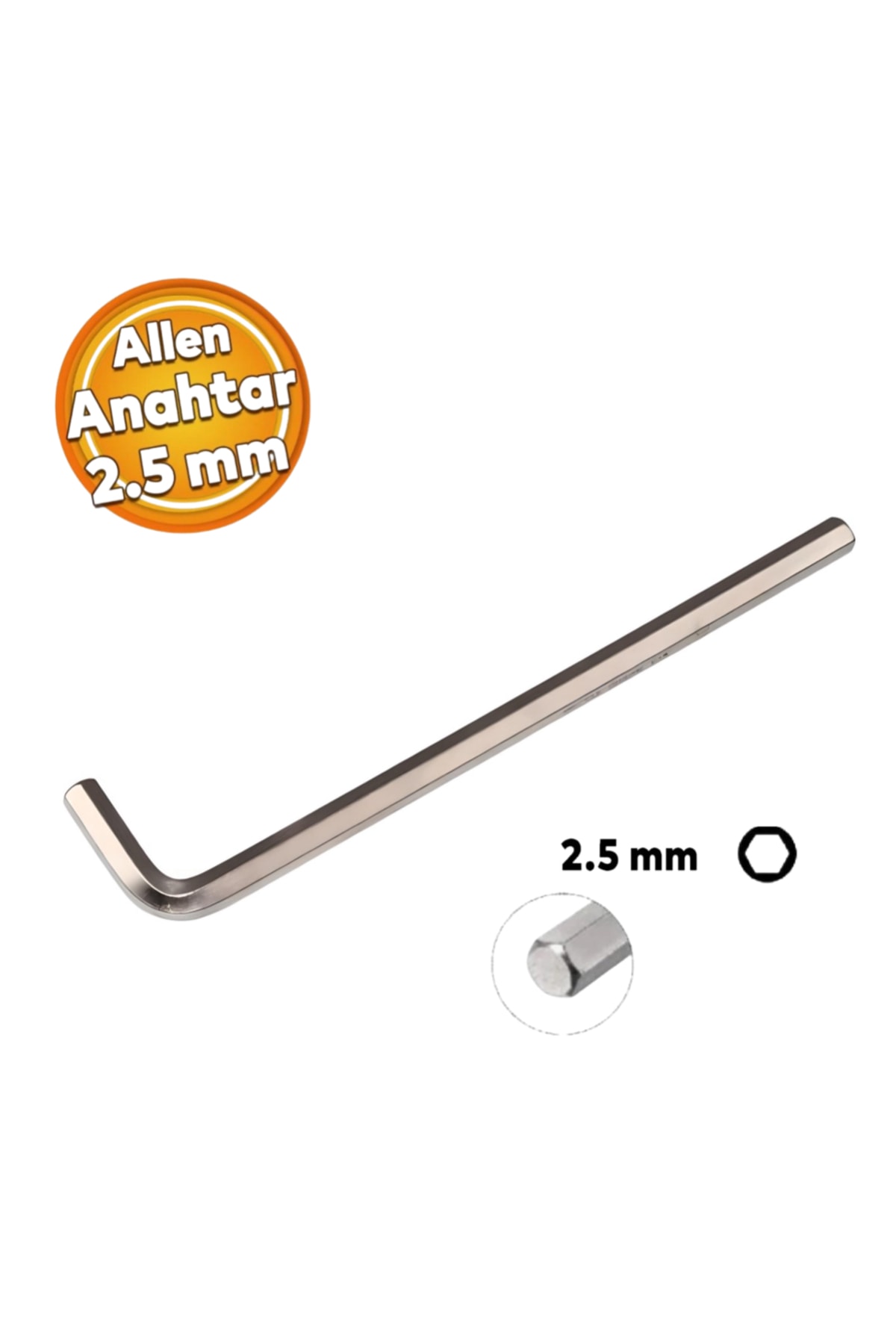 İZELTAŞ Altı Köşe Allen Anahtar Uzun Boy 2.5 mm