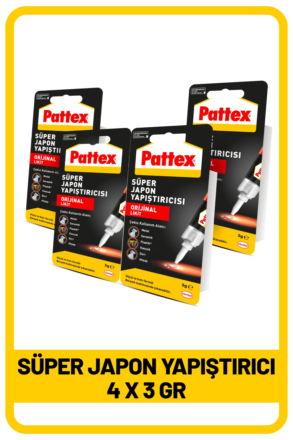 Pattex--SK 3 gr. x 4 adet