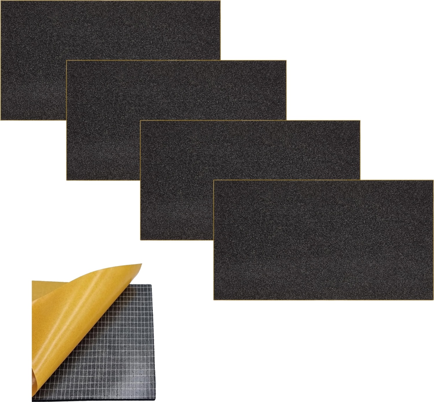 Metcompany 9mm 60X100CM Yapışkanlı Oto Karavan Ev Ses Akustik Kauçuk Yalıtım