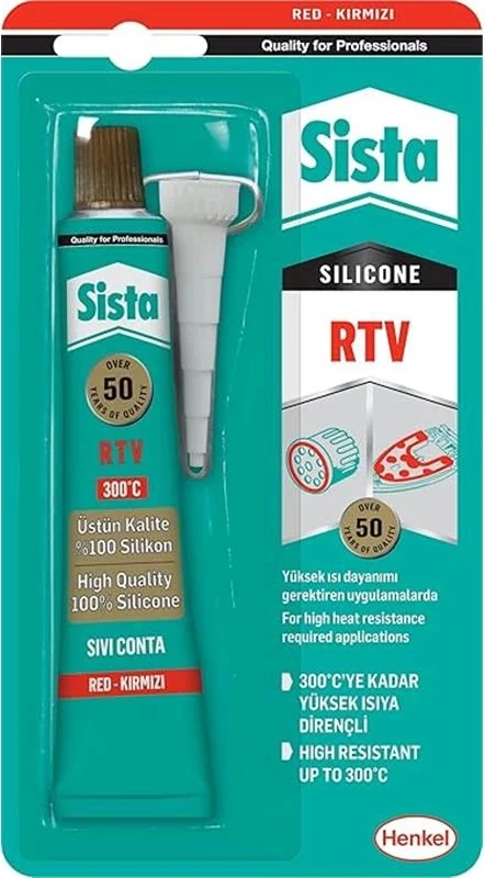 -Sista Rtv Silikon Kirmizi/ 50 gr