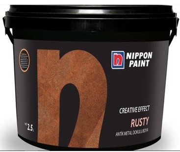 Nippon Rusty Antik Metal Dokulu Efekt Boya 1,25 LT