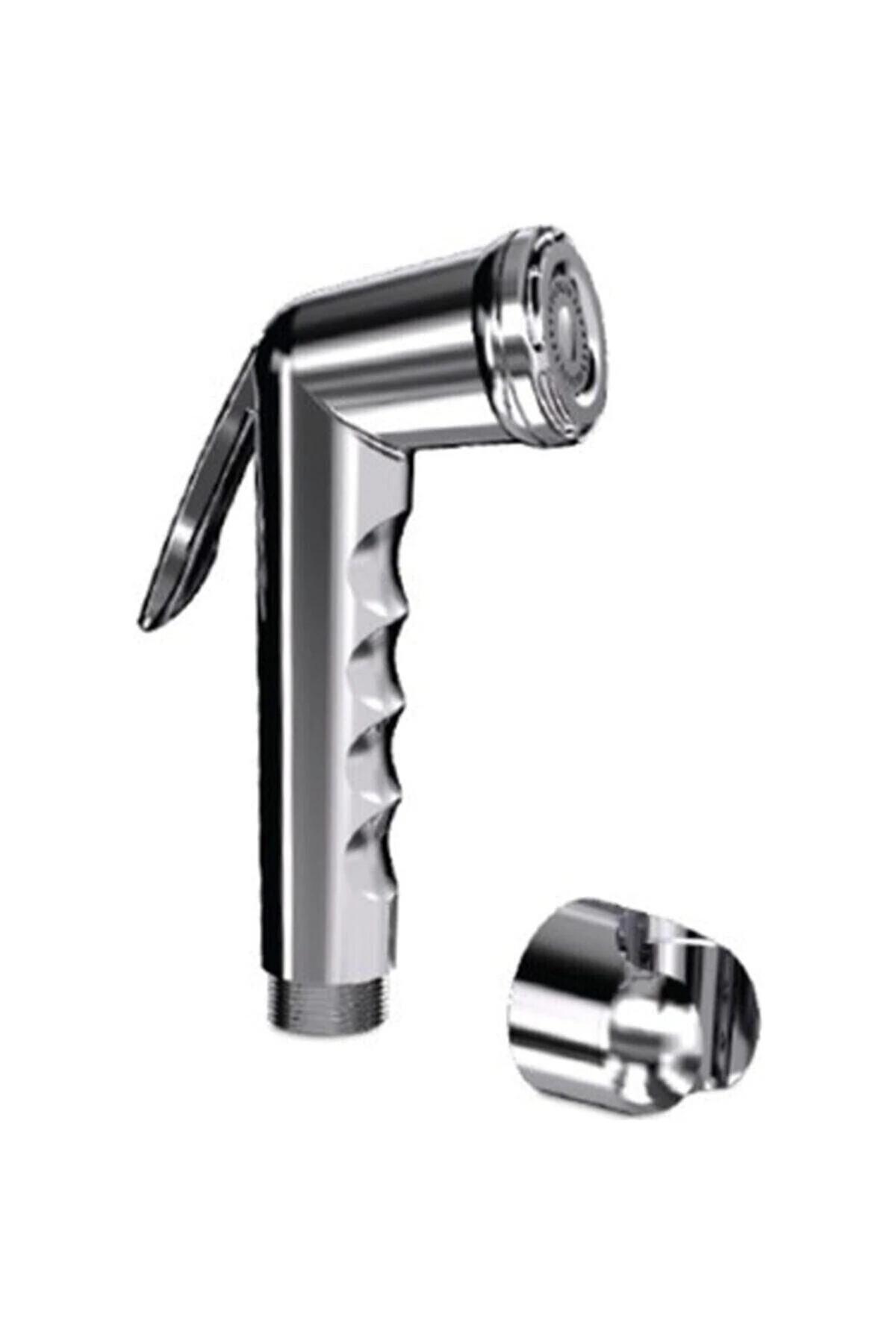 Kromlu Şettaf Temizlik Seti Basmalı Şettaf Başlığı Ve Hortumu Taharet Temizlik Şettaf Seti