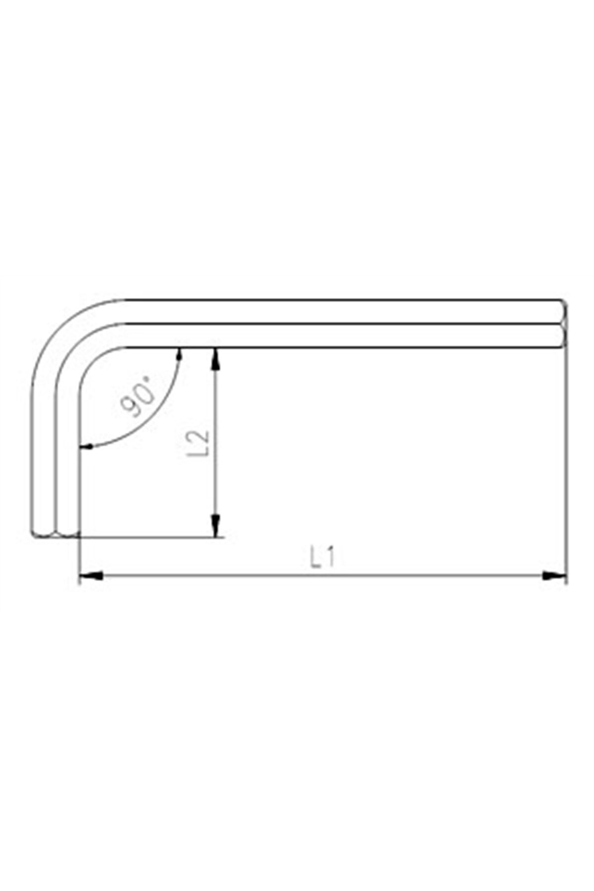 İZELTAŞ 3/8" Altı Köşe Allen Anahtar