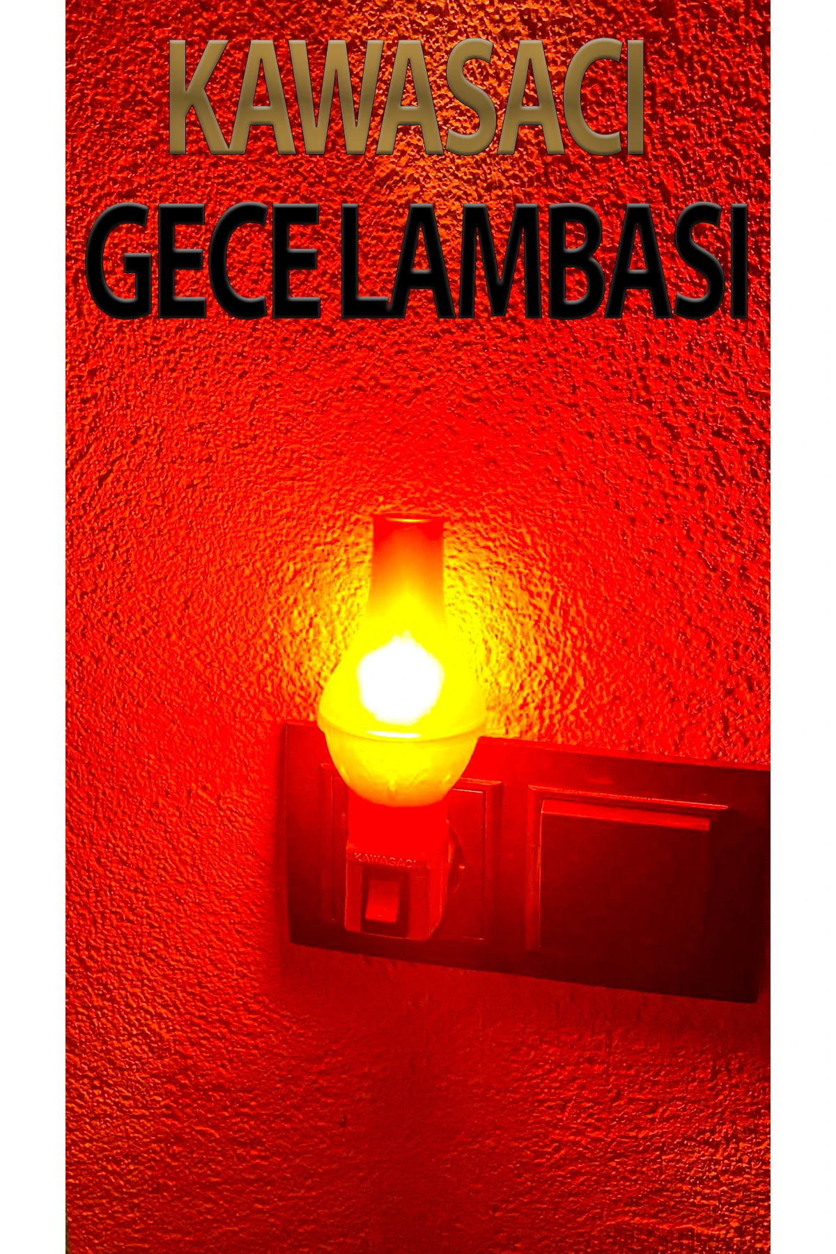 Gece Lambası Kendinden Fişli Çıt Çıt Anahtarlı 7 Watt Ampullü