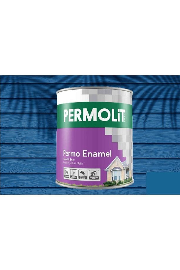 Permo Enamel Sentetik Yağlı Boya -alüminyum-ahşap-demir-metal- 0,250 L Boncuk Mavi