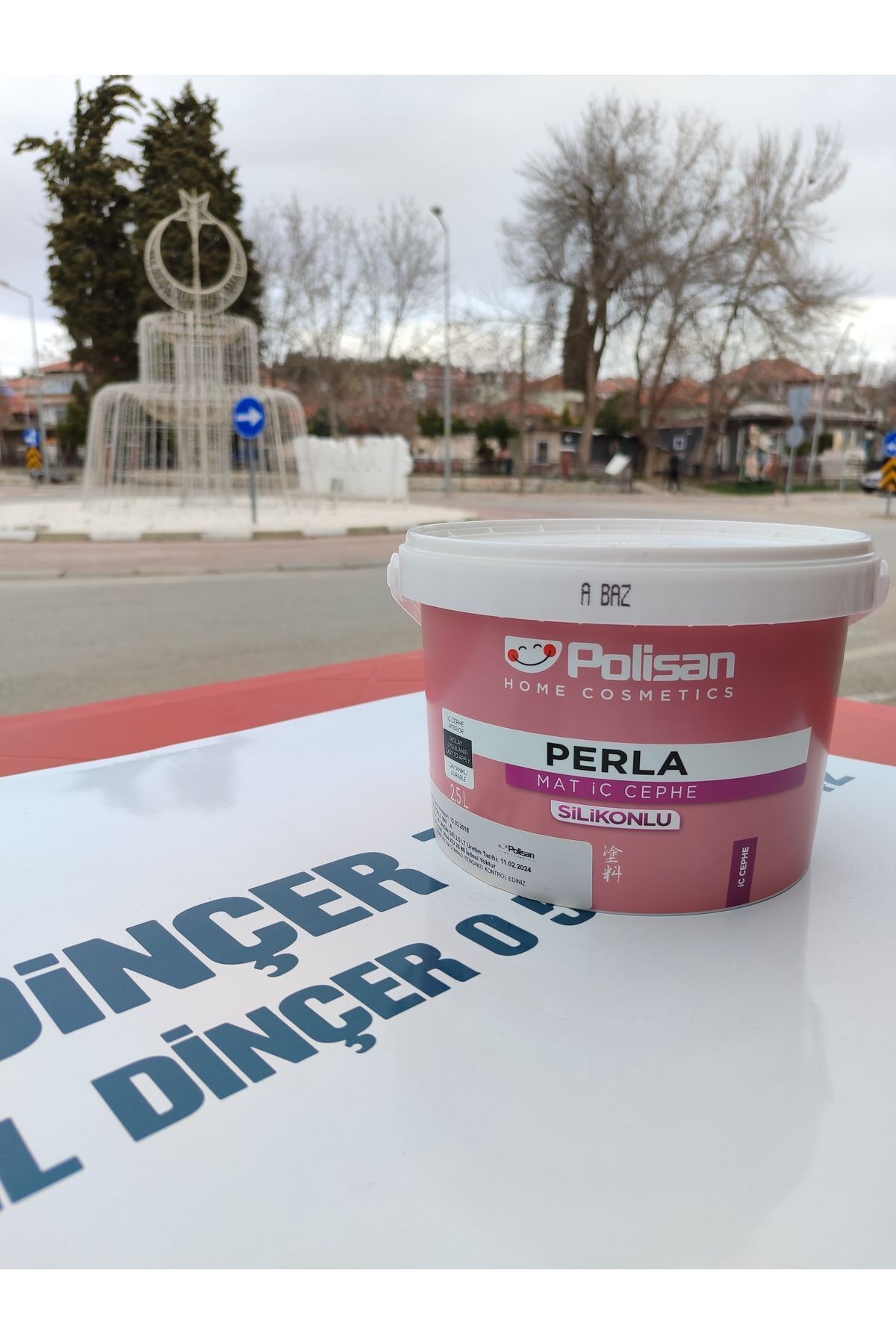 Dingin Gri Renk Silikonlu Silinebilir 2,5litre