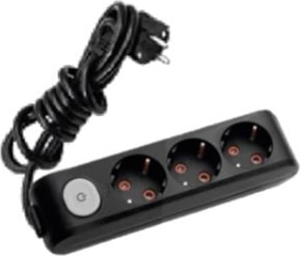 Multi-Let Siyah Anahtarlı 3'lü Priz Kablolu 3 m