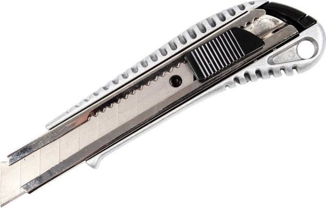 Metal Maket Bıçağı + 10 Lu Maket Bıçağı Yedek Ucu Seti
