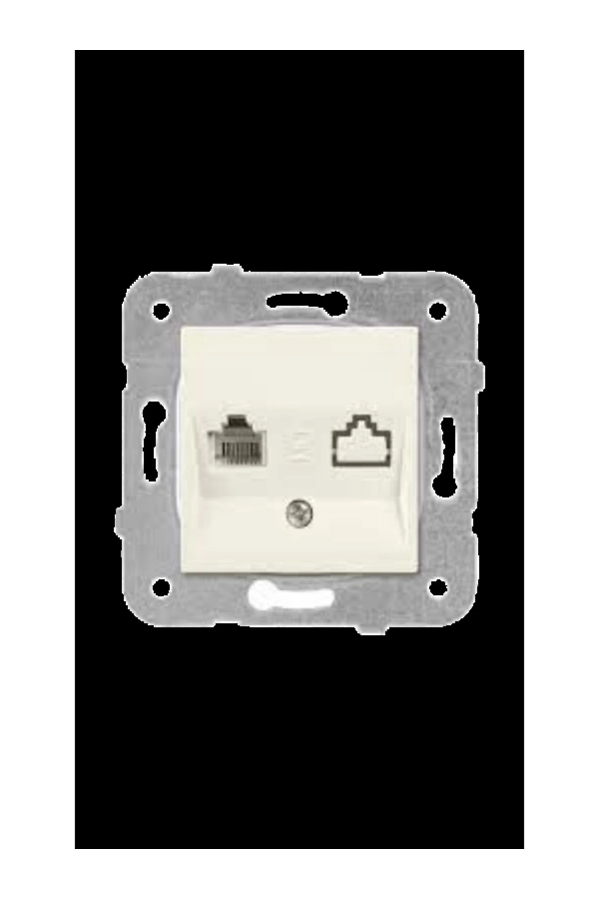 Eqona Nümeris Telefon Prizi (Cat3), Beyaz