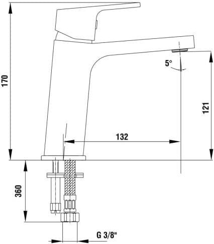 Tiera Lavabo Bataryası Krom 102108989